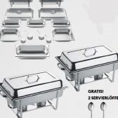 14tlg. Chafing Dishes Set