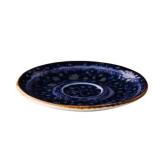 Form/ Farbe Espresso, untere/ Blau Gre/ Inhalt  13 x H: 1,5 cm